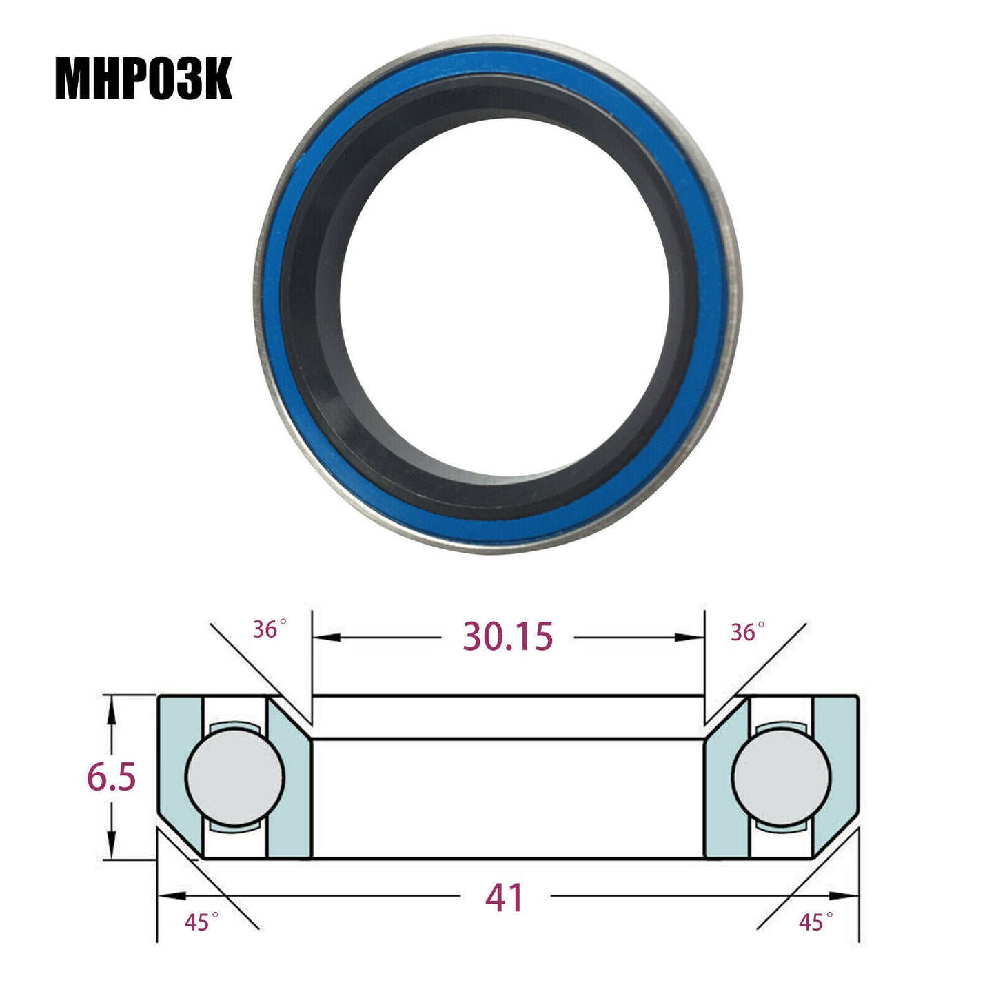 Bearing Kit For Acros Ai41/Ai41 (IS41/IS41) Headset